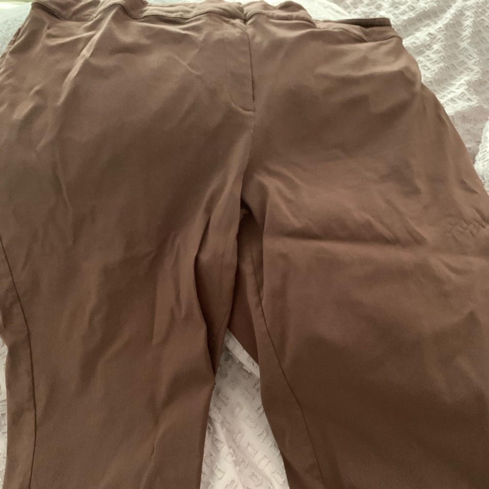 Brown capris in size 24w Bisou bisou brand
